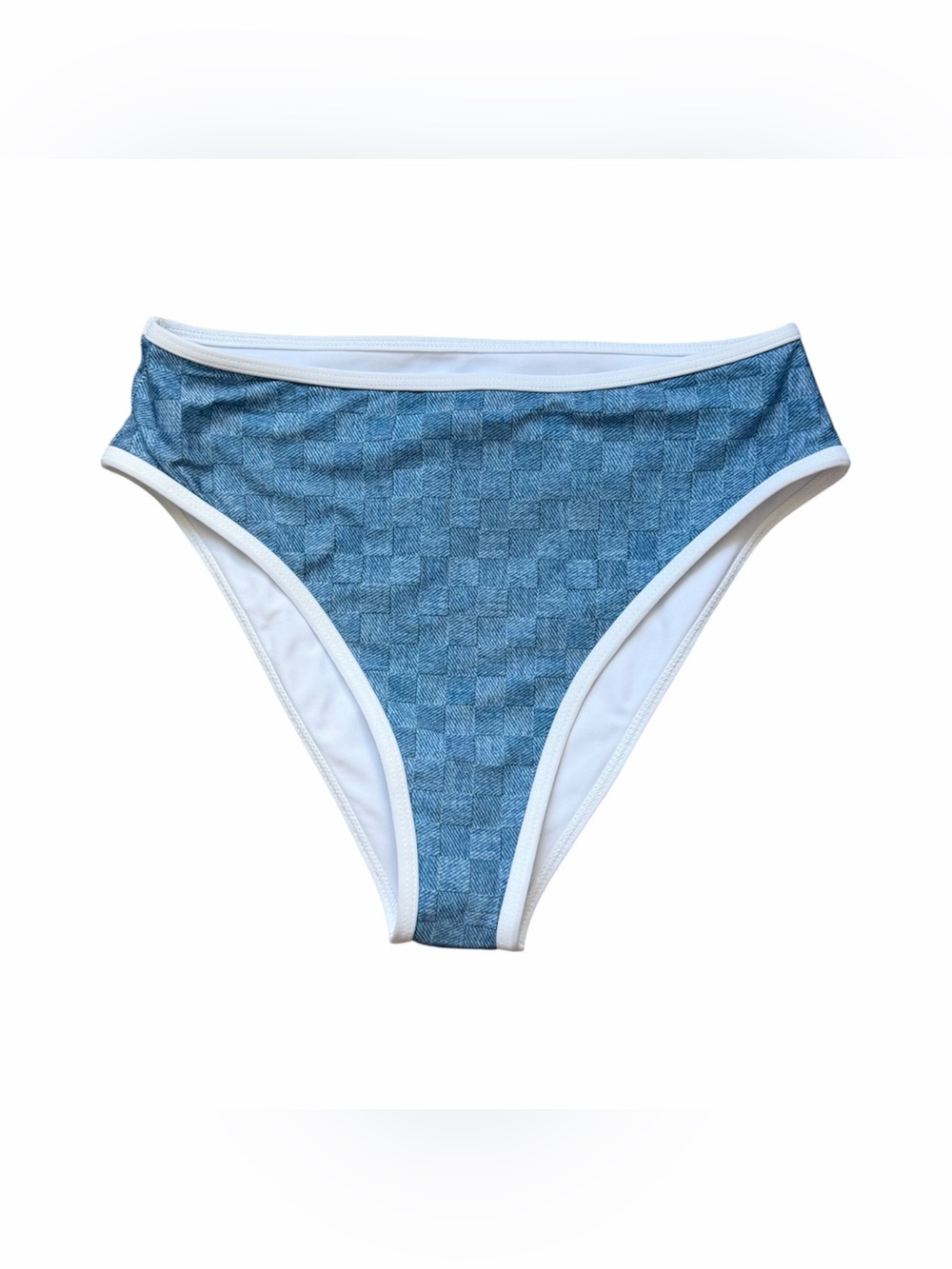 NWT Beach Riot Denim Daze Hester High Waisted Swim Bikini Bottoms Size S